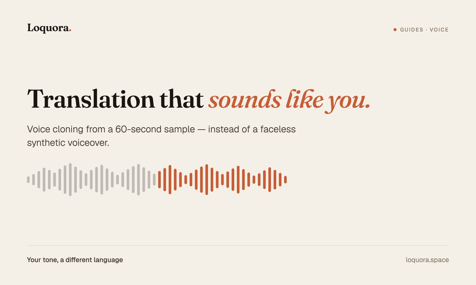 Voice Cloning: How to Speak a Foreign Language in Your Own Voice